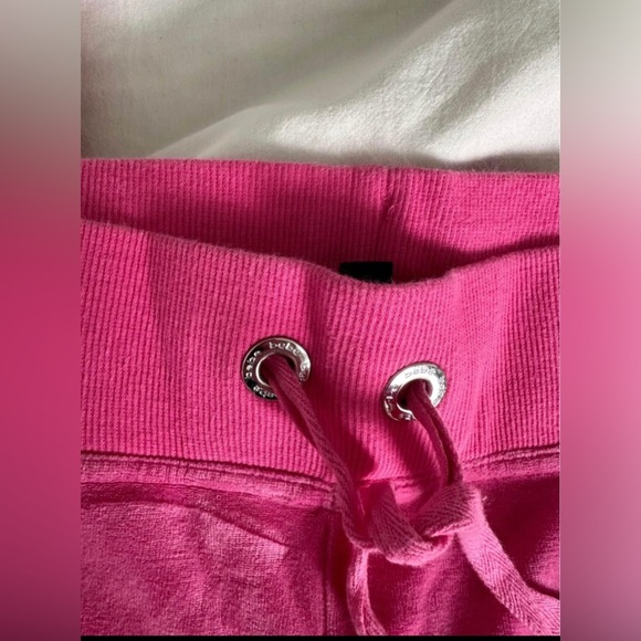 Vintage hot pink Bebe velour track pants - Picture 3 of 3